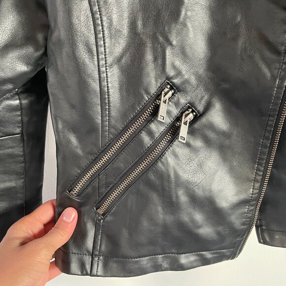 Faux Leather Moto Jacket - Picture 4 of 9